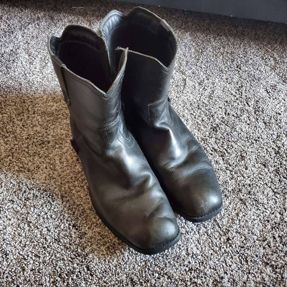 Men's Buckle Black boots